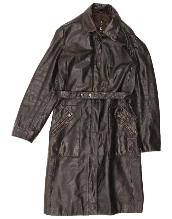 Casaco de couro feminino Conbipel IT 48 XL couro preto