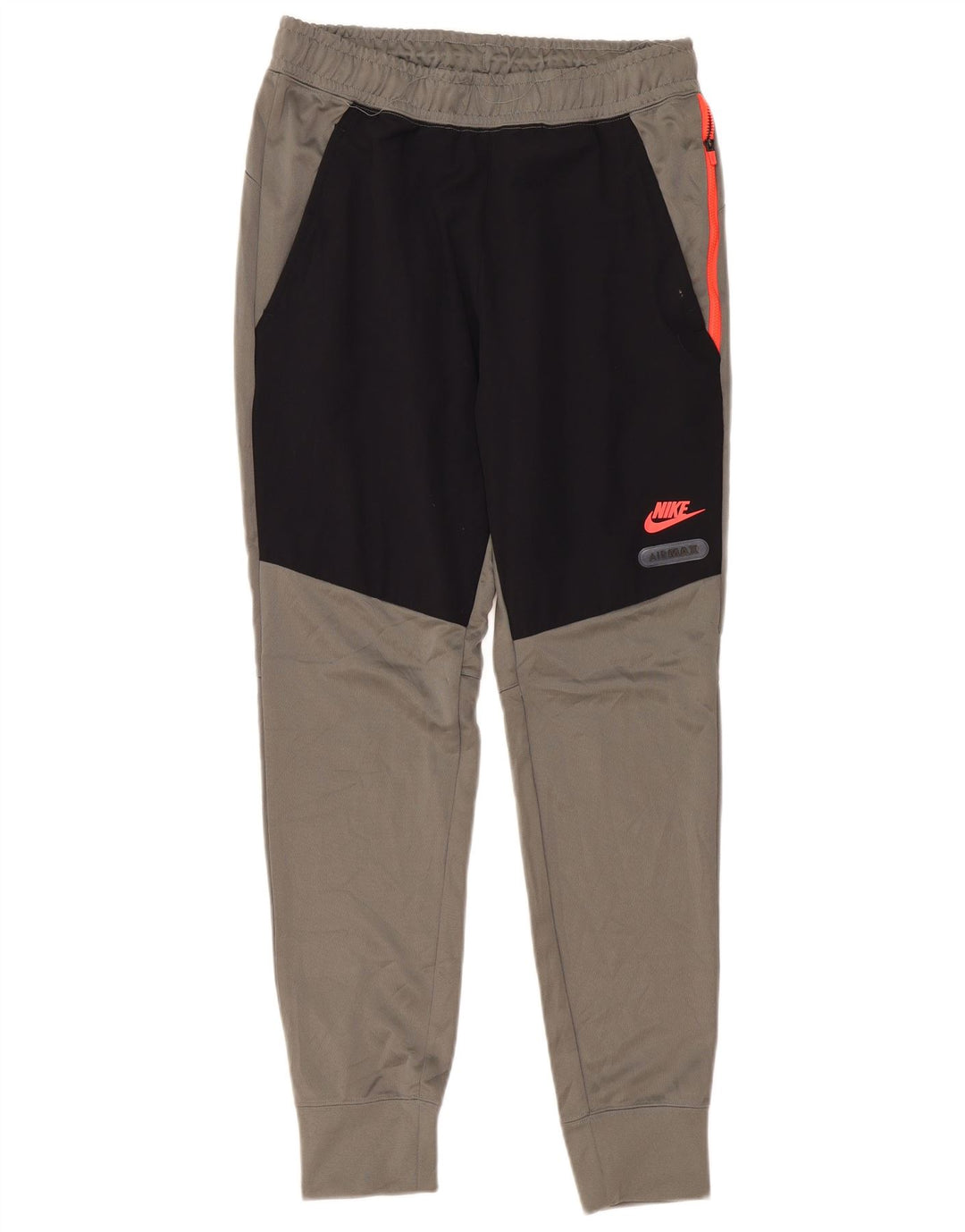 Calça de treino masculina NIKE Joggers cinza médio colorblock poliéster