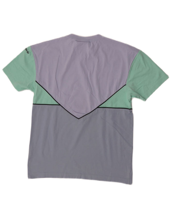 Adidas Mens Graphic T-Shirt Top Pequeno Multicolorido Colorblock Algodão