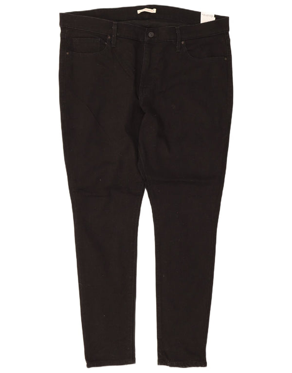 Calça jeans feminina Levi's 310 Shaping Super Skinny US 20 3XL W40 L29 algodão preto