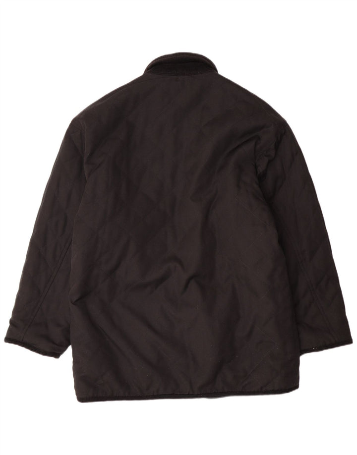 Jaqueta masculina de lã reversível gráfica VINTAGE UK 38 cinza médio Fair Isle