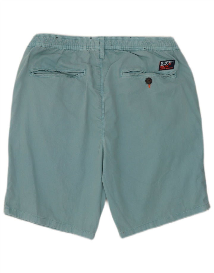 Superdry Mens Chino Shorts Médio W32 Azul Algodão