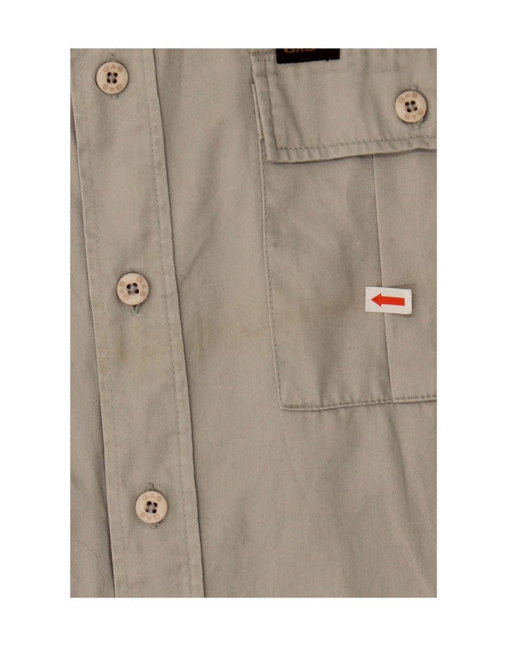 GAS Mens Shirt Medium Grey Cotton Vintage Gas and Second-Hand Gas from Messina Hembry 