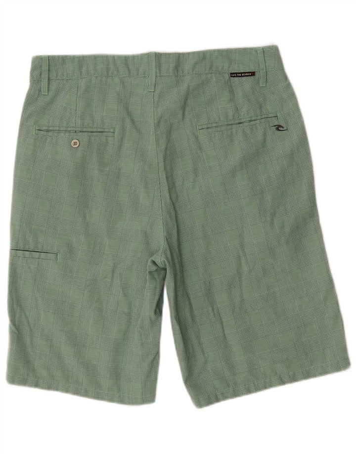 Shorts cargo masculino Rip Curl W32 poliéster xadrez verde médio