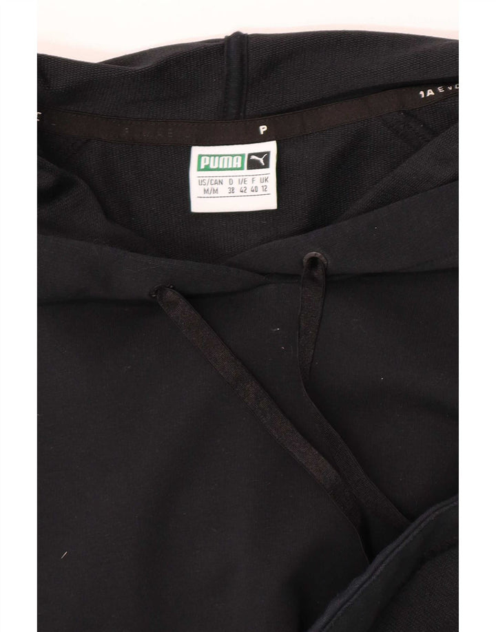 Puma feminino oversized moletom com capuz UK 12 médio preto