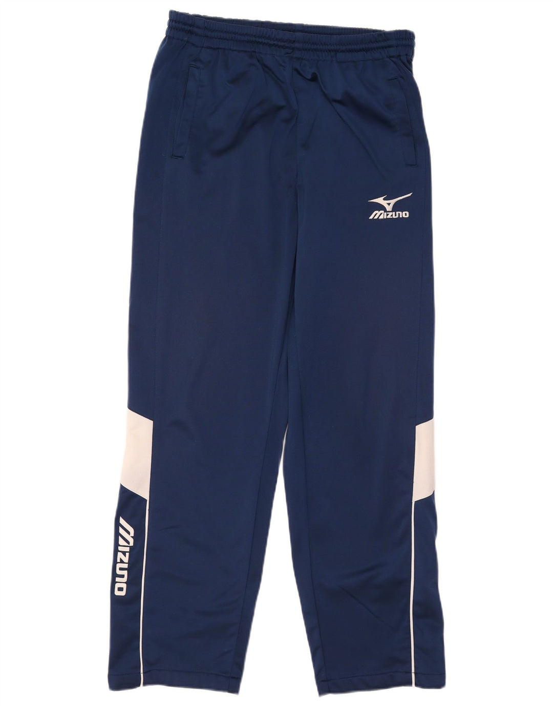 Mizuno Calça de treino masculina gráfica grande bloco colorido azul marinho