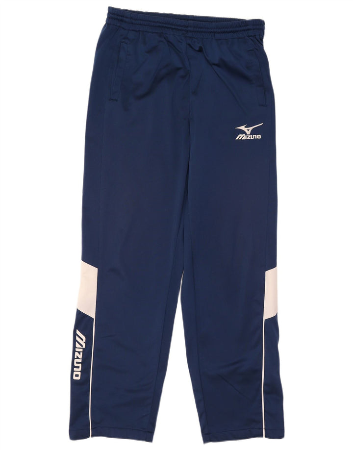 Mizuno Calça de treino masculina gráfica grande bloco colorido azul marinho