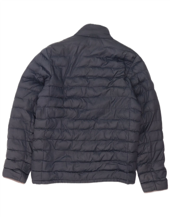 Jaqueta acolchoada masculina Barbour UK 36 poliéster azul marinho pequeno