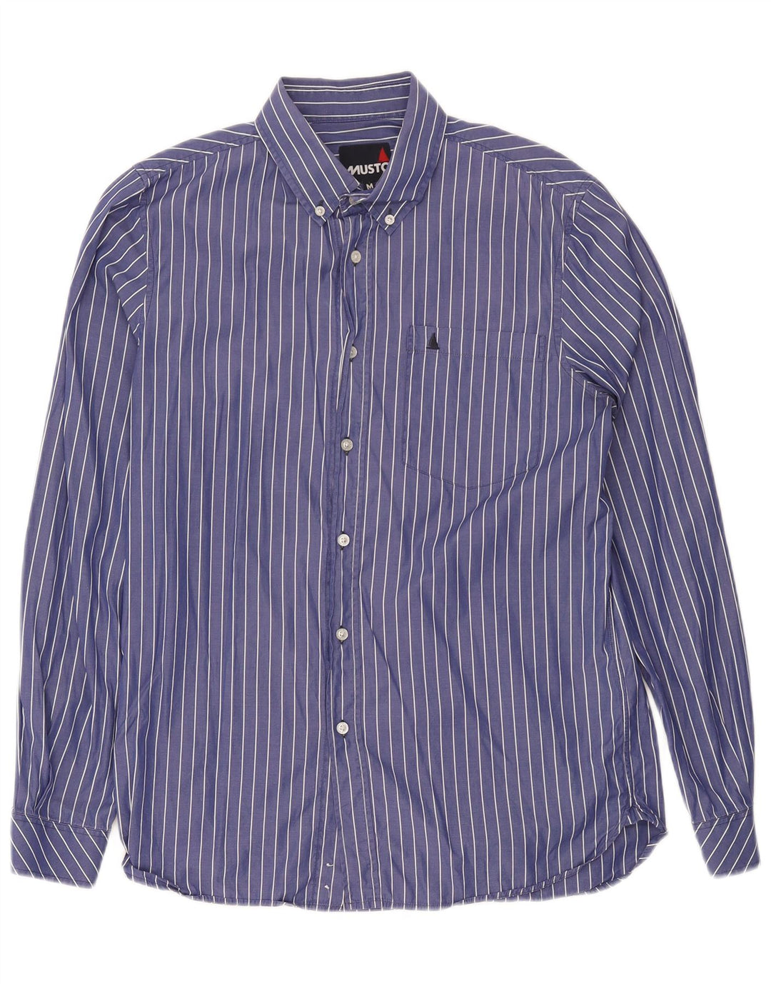 Camisa masculina Musto listrada azul média