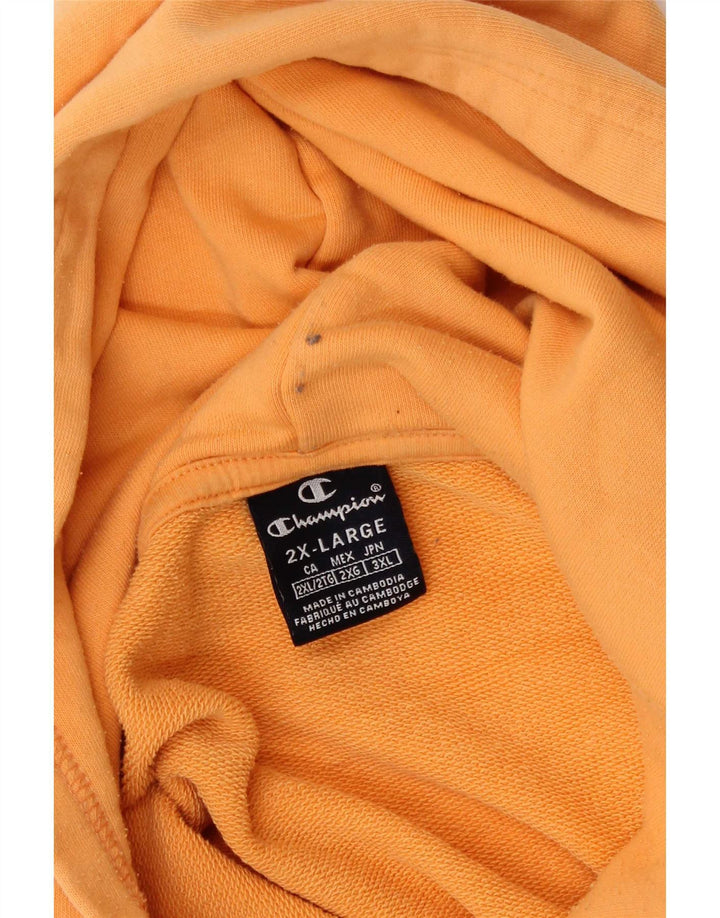 Jumper com capuz gráfico masculino Champion 2XL laranja