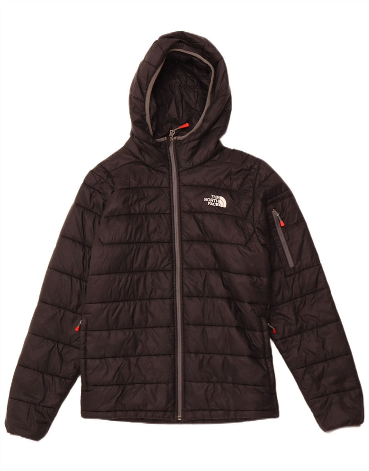 Jaqueta masculina acolchoada com capuz THE NORTH FACE UK 36 pequena nylon preta