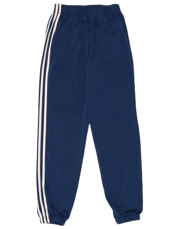 Adidas meninos calças de treino joggers 13-14 anos azul marinho poliéster