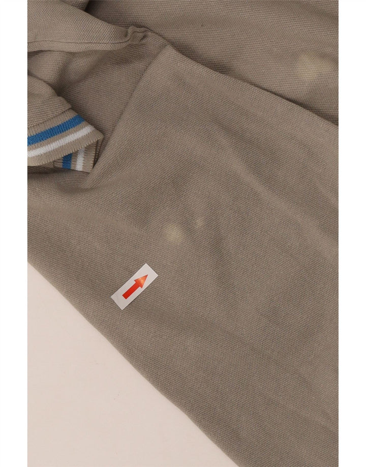 Camisa polo masculina Kappa cinza médio