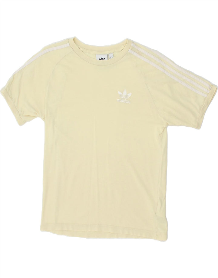 ADIDAS Mens T-Shirt Top XS Yellow Cotton Vintage Adidas and Second-Hand Adidas from Messina Hembry 