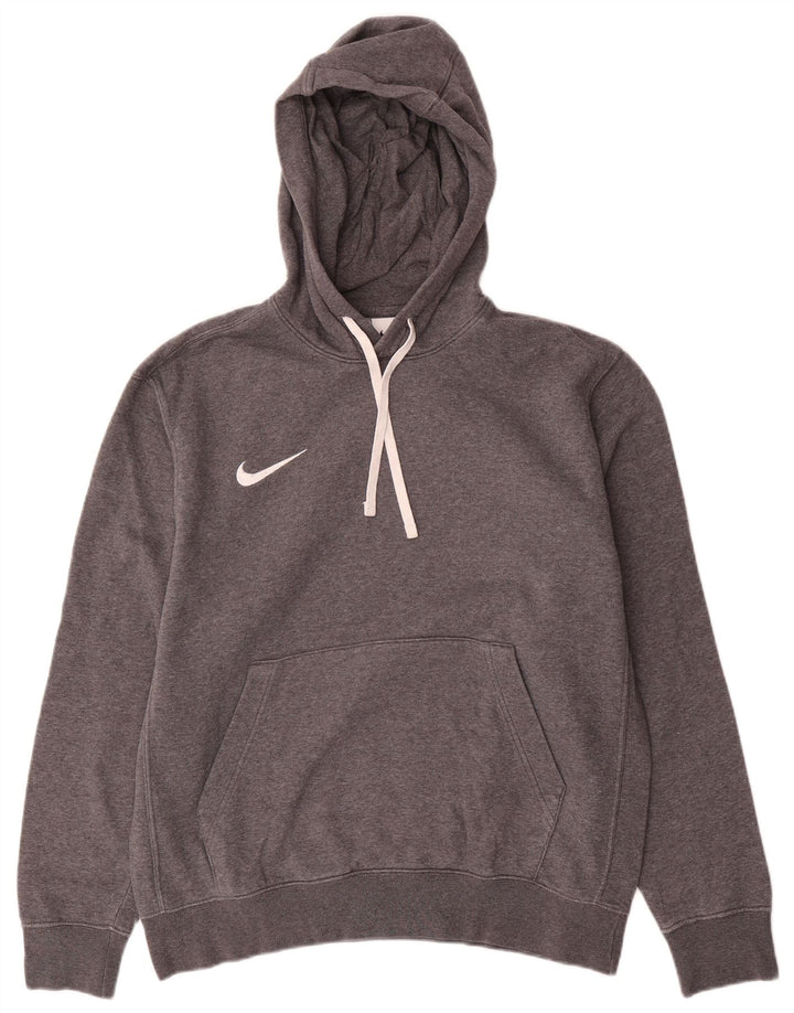 Nike Mens Hoodie Jumper Médio Algodão Cinza