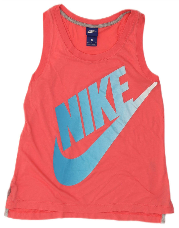 Colete gráfico feminino NIKE UK 10 pequeno rosa poliéster