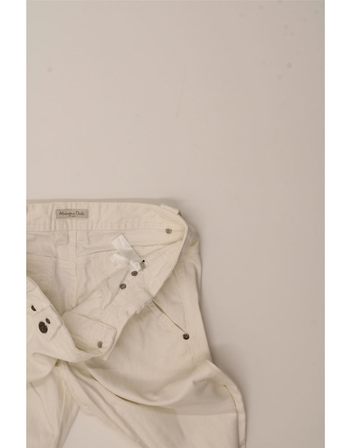 MASSIMO DUTTI Womens Slim Jeans EU 40 Medium W30 L34 White Cotton Vintage Massimo Dutti and Second-Hand Massimo Dutti from Messina Hembry 