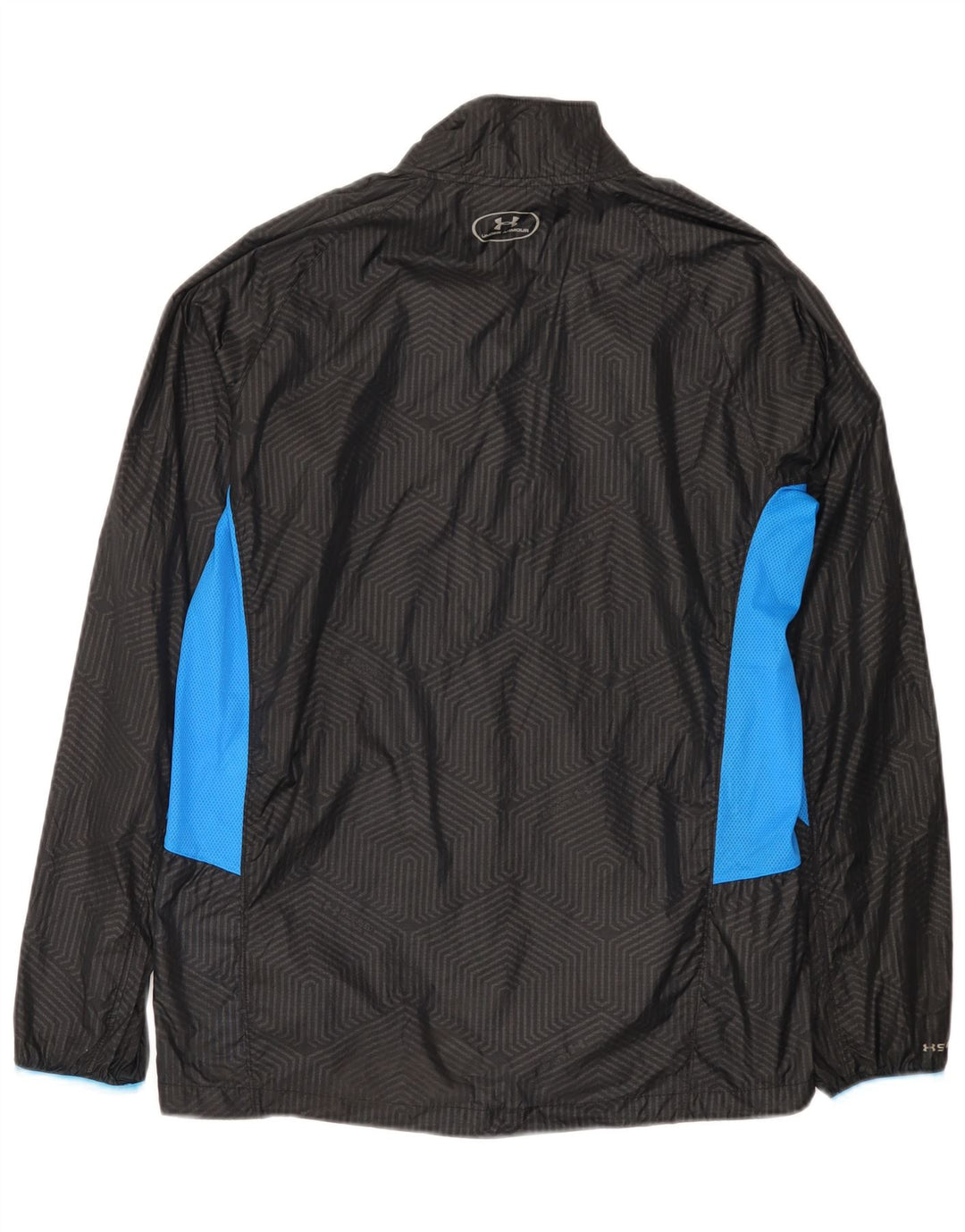 Jaqueta de chuva masculina Under Armour UK 38 médio preto colorblock nylon