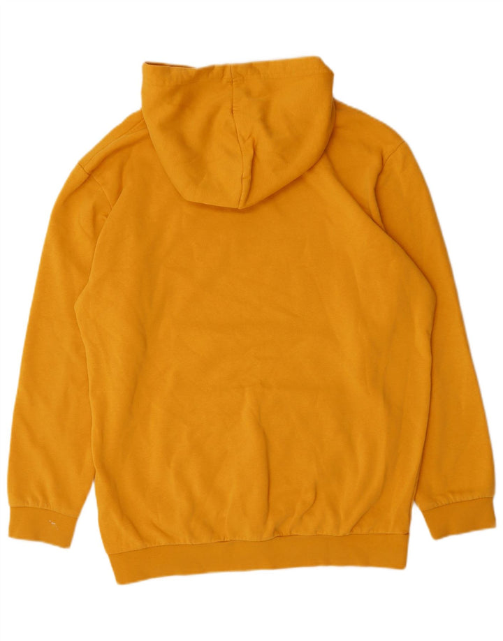PUMA Mens Loose Fit Hoodie Jumper Pequeno Algodão Amarelo