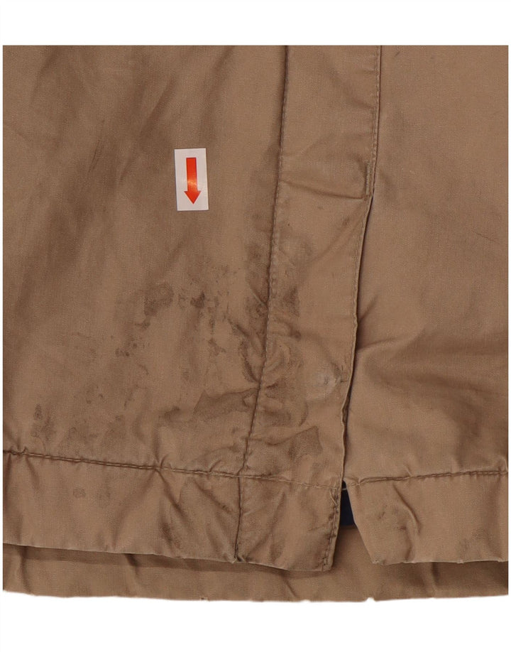 Jaqueta corta-vento masculina Nautica UK 38 poliéster bege médio