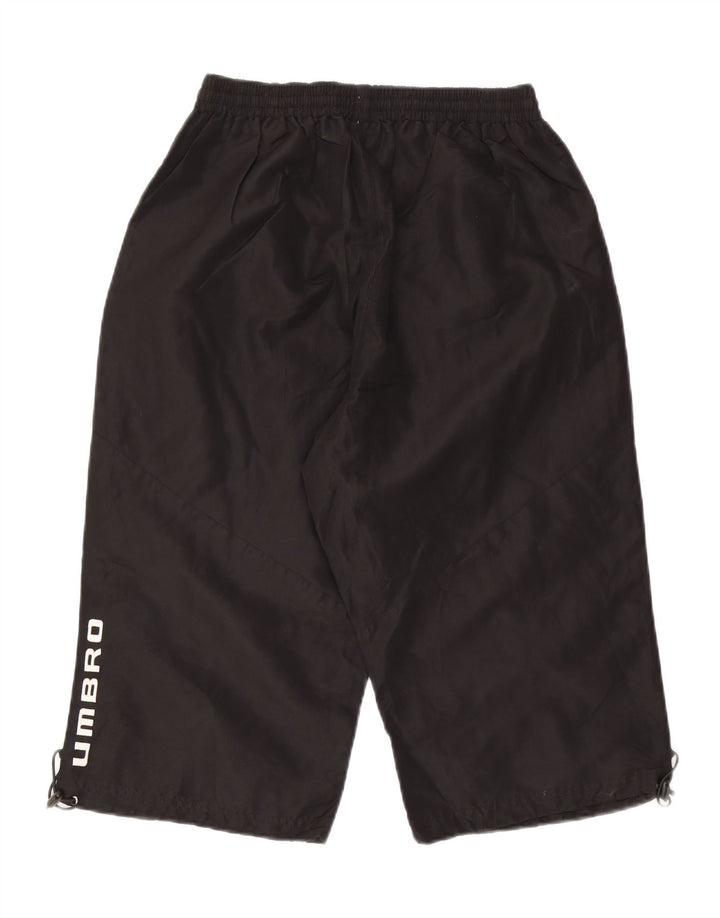 Umbro Mens Graphic Bermuda Sport Shorts Grande Poliéster Preto