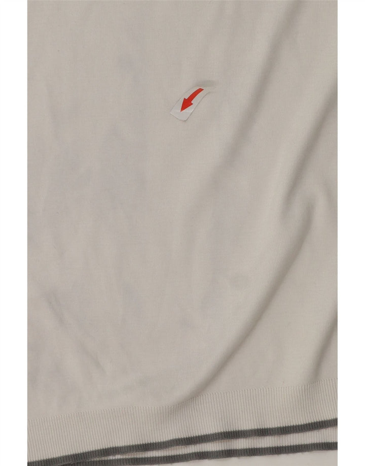 Camisa polo masculina Ted Baker tamanho 5 XL algodão branco