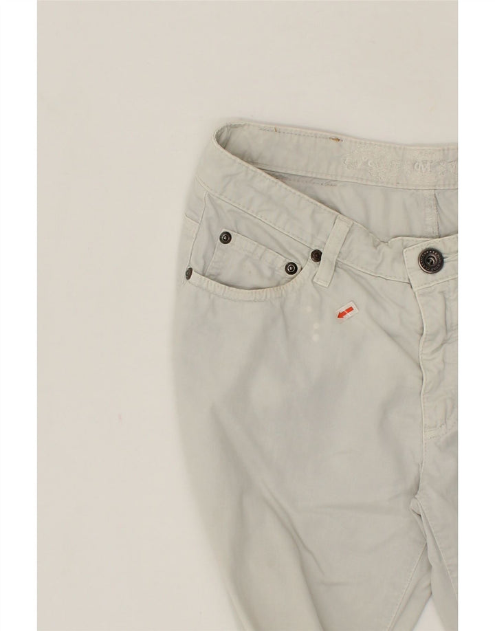 MARLBORO CLASSICS Womens Straight Casual Trousers W27 L29 Off White Cotton Vintage Marlboro Classics and Second-Hand Marlboro Classics from Messina Hembry 