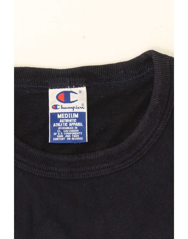 Camiseta masculina Champion Graphic Top Médio Algodão Azul Marinho