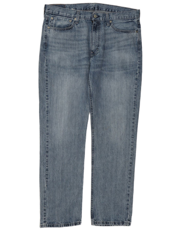 Calça jeans reta masculina Levi's W36 L32 azul algodão