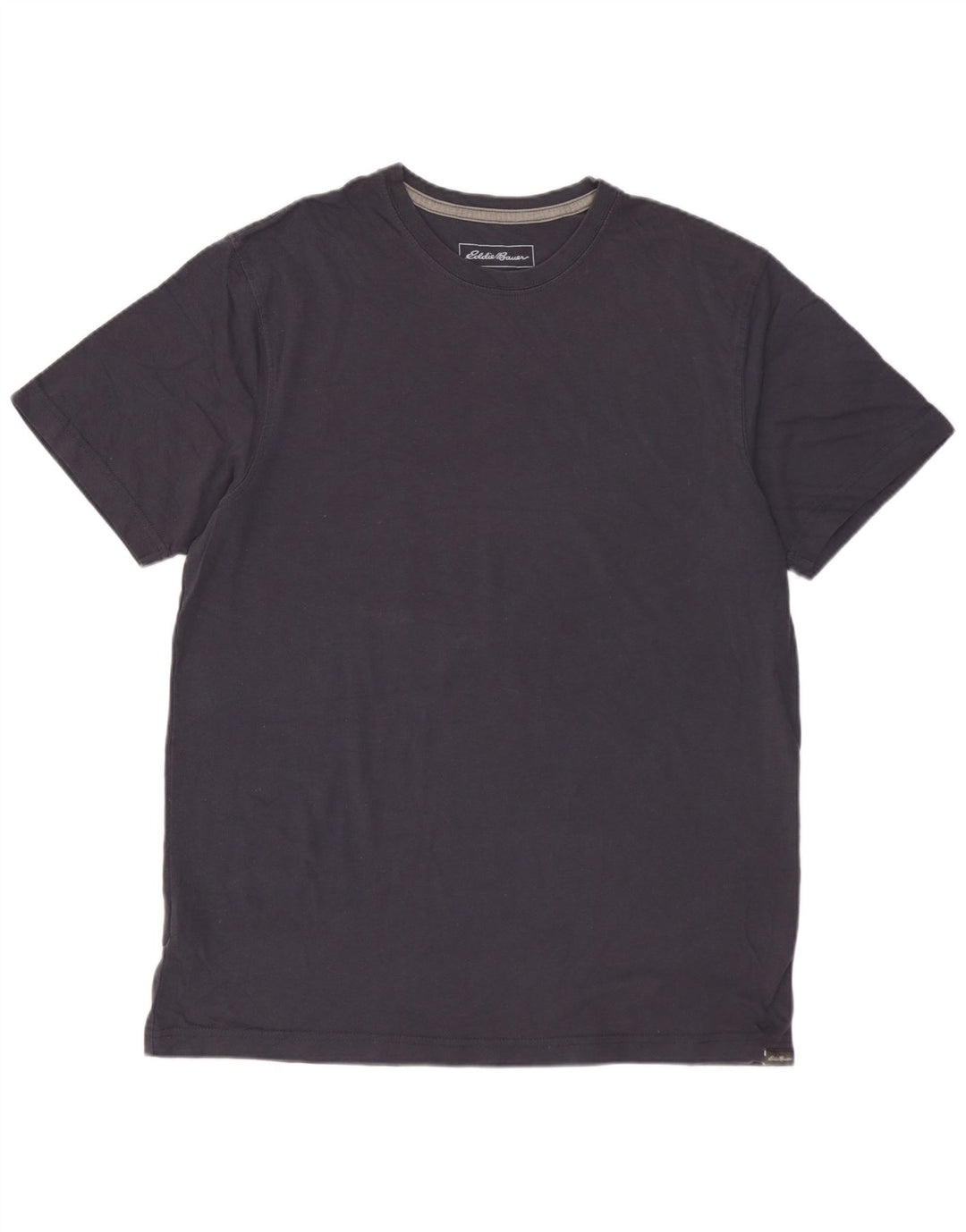 Camiseta masculina EDDIE BAUER de algodão cinza médio