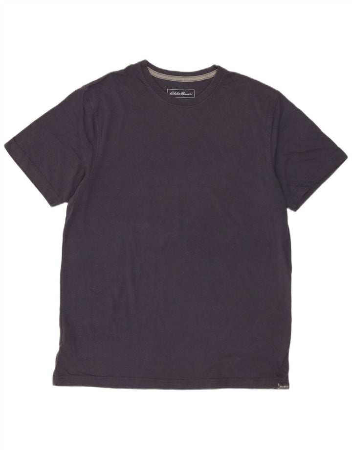 Camiseta masculina EDDIE BAUER de algodão cinza médio