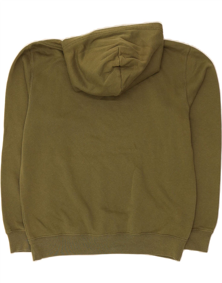 CHAMPION Womens Graphic Hoodie Jumper UK 16 Large Green Vintage Champion and Second-Hand Champion from Messina Hembry 