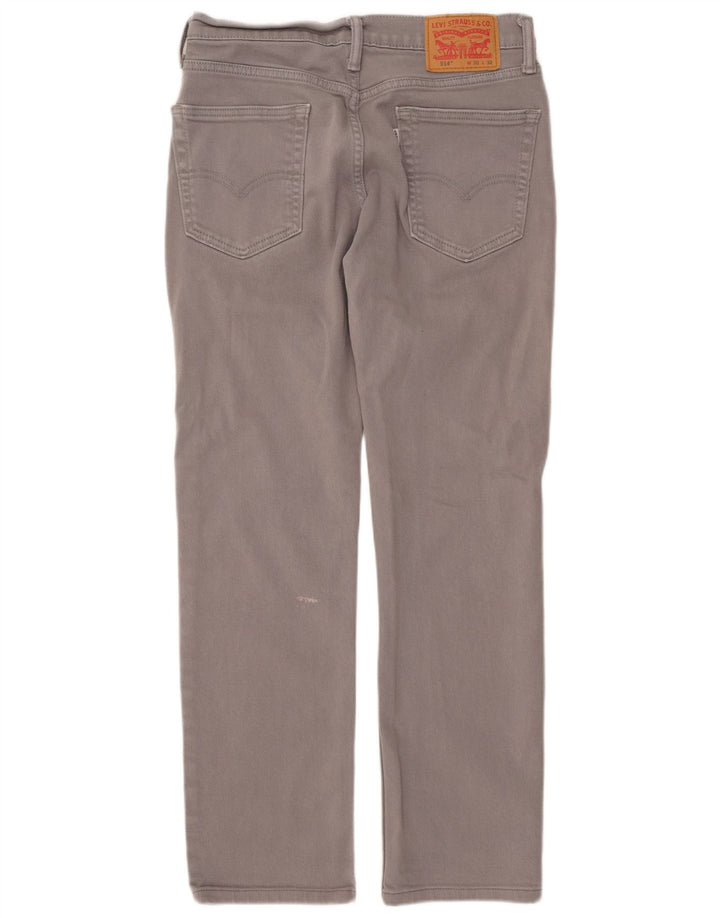 LEVI'S Masculino 514 Straight Jeans W30 L29 Algodão Cinza