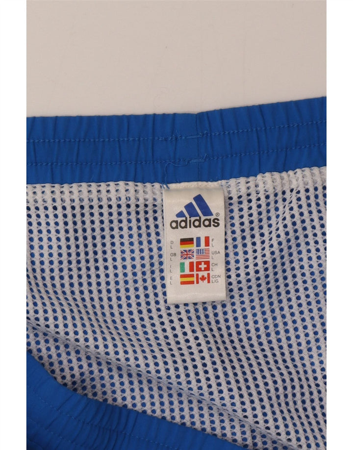 Shorts de natação masculinos Adidas Graphic grande azul colorblock poliéster