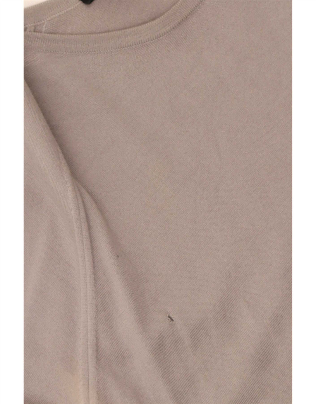 Suéter feminino Gucci com gola canoa Reino Unido 12 lã cinza médio