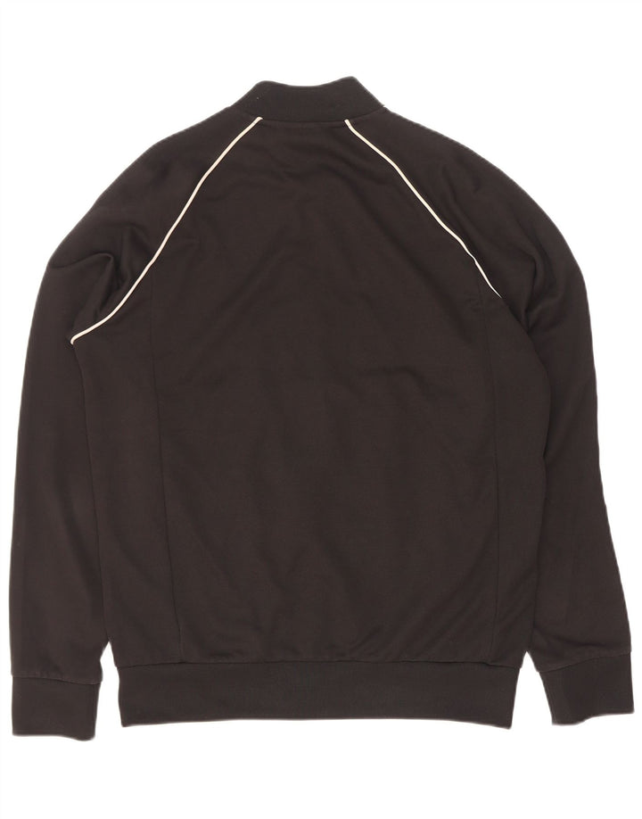 Adidas Mens Treino Top Jaqueta Grande Poliéster Colorblock Preto