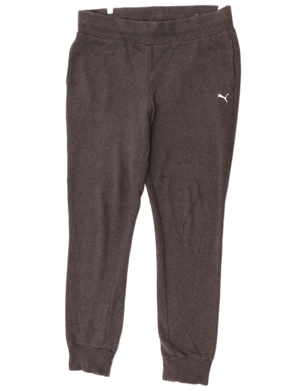 Calça de treino feminina Puma Joggers UK 12 algodão cinza médio