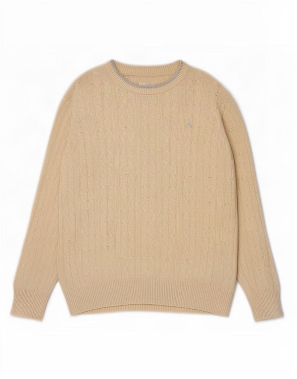 Jack Wills Womens Boat Neck Jumper Sweater UK 12 Medium Off White