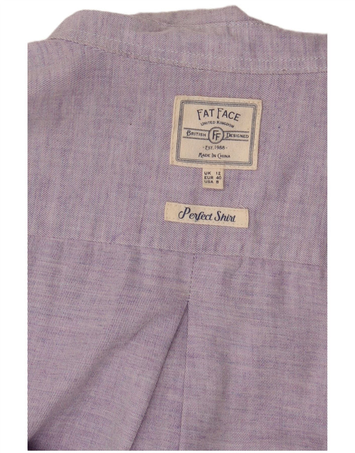 Camisa masculina FAT FACE UK 12 roxo médio