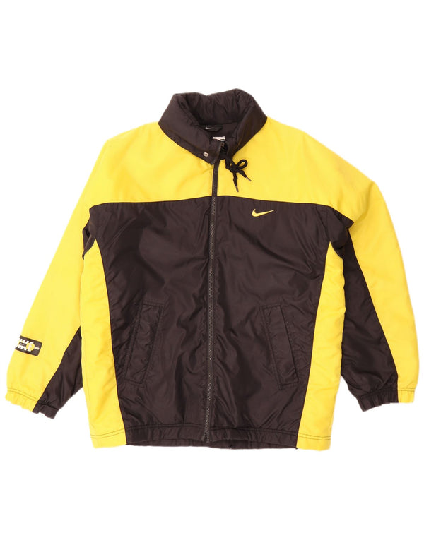 Jaqueta Nike Masculina Graphic Loose Fit Acolchoada UK 39/41 Médio Preto Colourblock