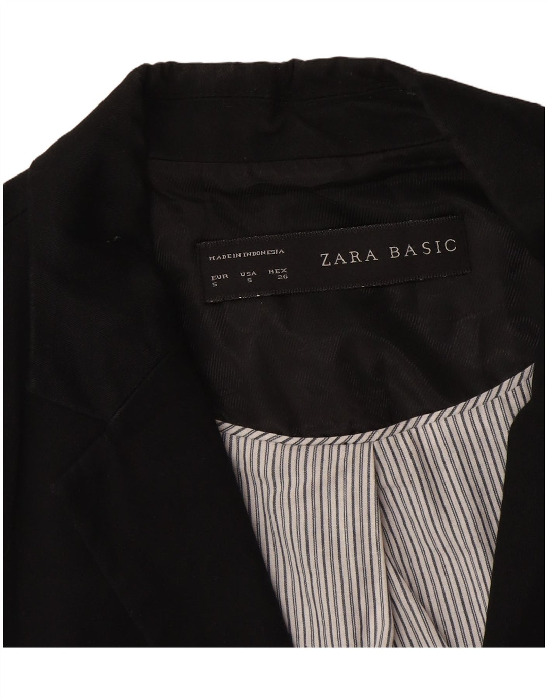 Jaqueta blazer feminina Zara com 1 botão Reino Unido 10 pequena preta