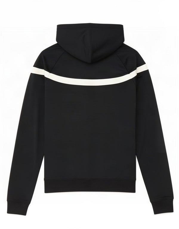 Suéter Nike feminino com capuz e zíper gráfico UK 10 pequeno bloco colorido preto