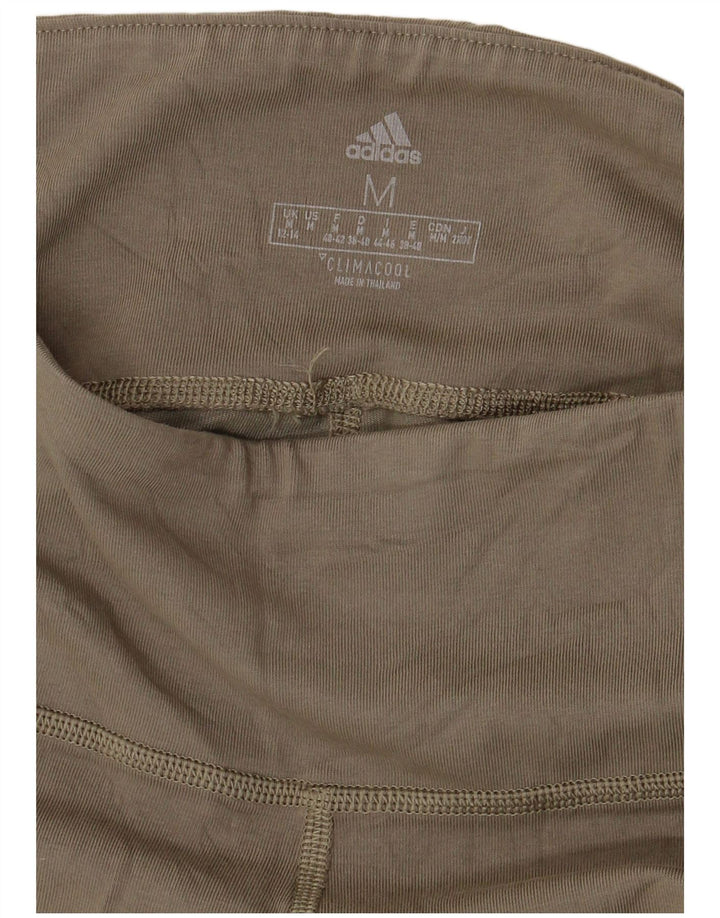 Adidas Womens Climacool Leggings UK 12/14 Medium Khaki