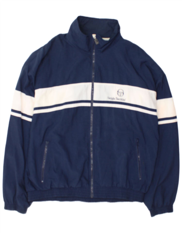 Sergio Tacchini Mens Treino Top Jacket IT 50 Médio Azul Marinho