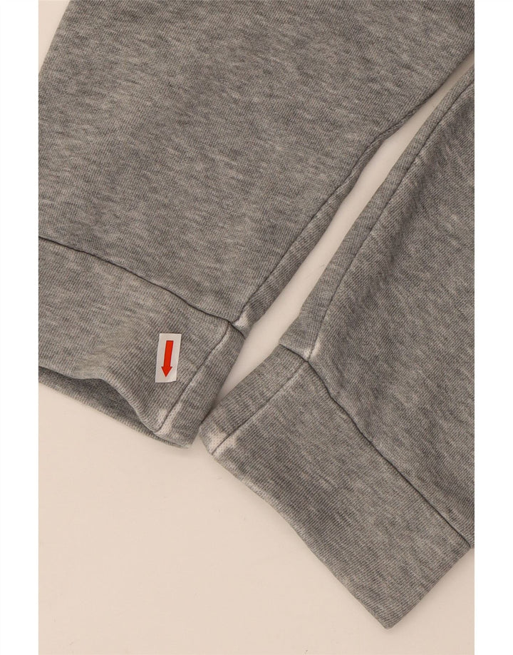 PUMA Mens Graphic Zip Hoodie Sweater Medium Grey Cotton Vintage Puma and Second-Hand Puma from Messina Hembry 