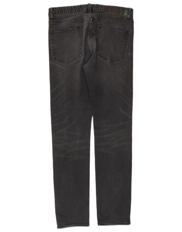 Jeans slim masculino SUPERDRY W32 L32 algodão cinza