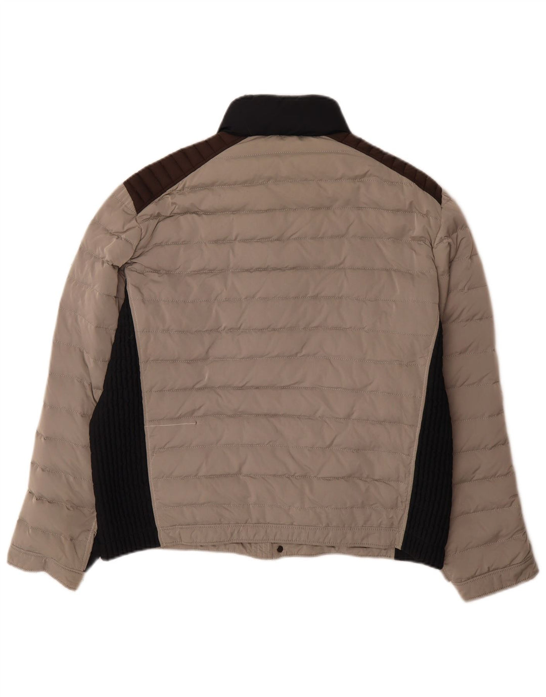 Jaqueta acolchoada masculina Amerigo Vespucci UK 40 grande cinza colorblock poliamida