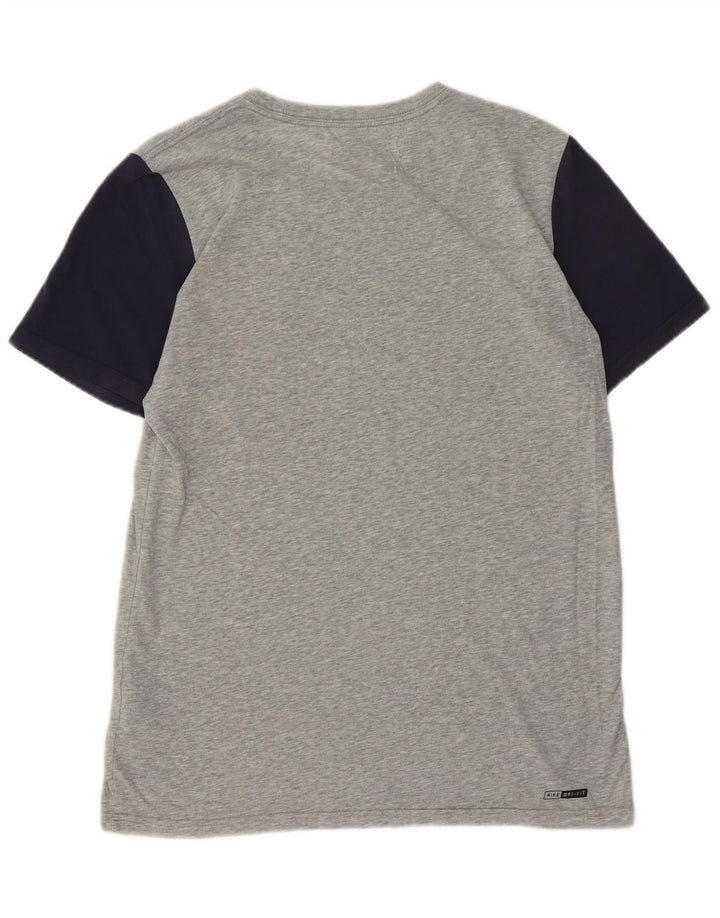 Camiseta masculina HURLEY Top cinza médio algodão colorblock