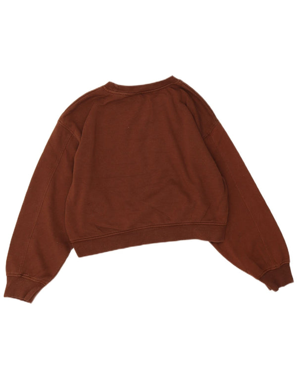 Zara moletom feminino jumper UK 16 grande marrom