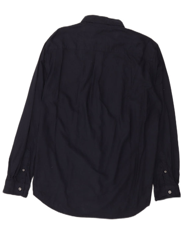 Camisa masculina French Connection XL azul marinho algodão
